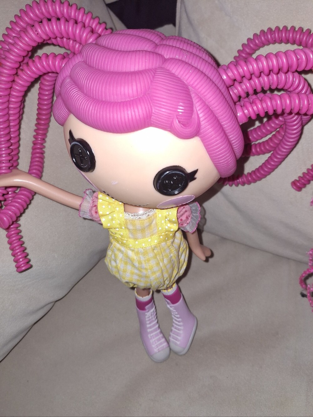 Lalaloopsy 11 Inc Doll Bright Pink Hair with Yellow Accent